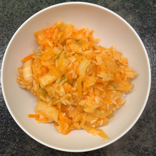 Kimchi mit Reis